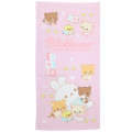 Japan San-X Bath Towel - Rilakkuma : Baby Pink - 1