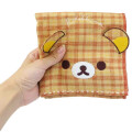 Japan San-X Hand Towel - Rilakkuma / Face Plaid - 3