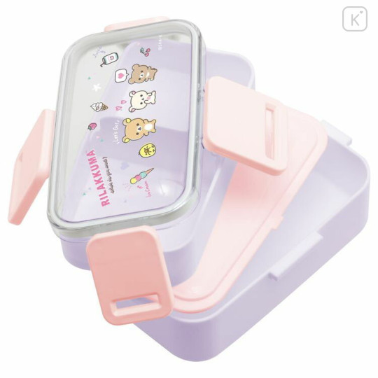 Japan San-X Tier Bento Lunch Box 600ml - Rilakkuma / Sweet - 2