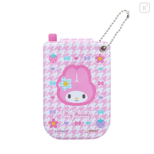 Japan Sanrio Card Case Holder - My Melody : Y2k Houndstooth Retro Mobile Style - 2