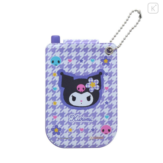 Japan Sanrio Card Case Holder - Kuromi : Y2k Houndstooth Retro Mobile Style - 2