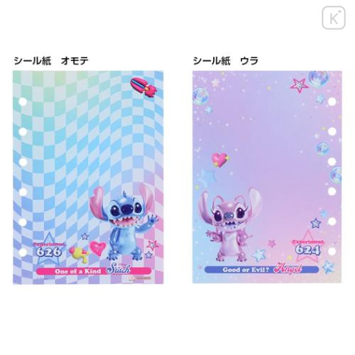 Japan Disney Sticker Notebook - Stitch / Y2k Houndstooth - 4