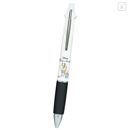 Japan Disney Store Jetstream 4&1 Multi Pen + Mechanical Pencil - Alice In Wonderland / White - 1