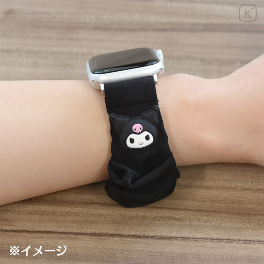 Japan Sanrio Apple Watch Scrunchie Band - Kuromi (41/40/38mm) - 3