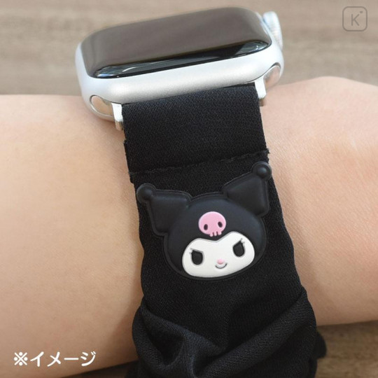 Japan Sanrio Apple Watch Scrunchie Band - Kuromi (41/40/38mm) - 4