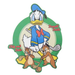 Japan Disney Vinyl Deco Sticker - Donald Duck & Chip & Dale