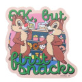 Japan Disney Vinyl Deco Sticker - Chip & Dale / Snack - 1