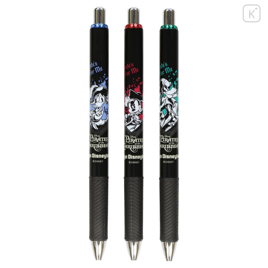 Japan Tokyo Disney Resort EnerGel Gel Ballpoint Pen Set - Mickey & Donald & Goofy / Pirates of the Caribbean - 1