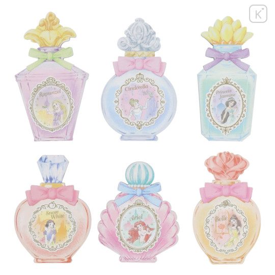 Japan Tokyo Disney Resort Princess Memo - Perfume Style / Rapunzel & Cinderella & Jasmine & Snow White & Ariel & Belle - 1