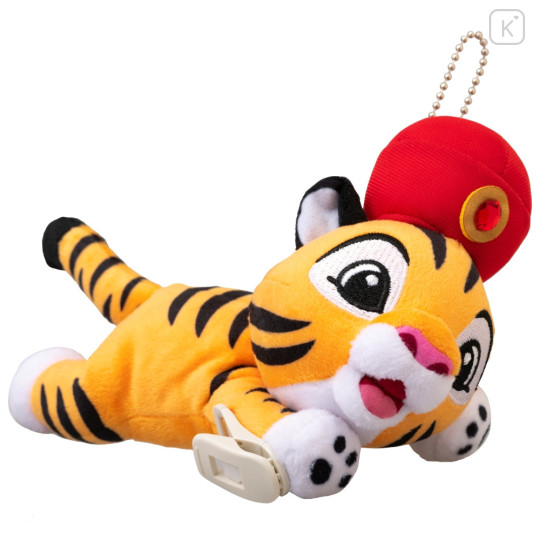 Japan Tokyo Disney Resort Shoulder Plush Toy & Keychain- Chandu Tiger / Sindbad's Storybook Voyage - 1