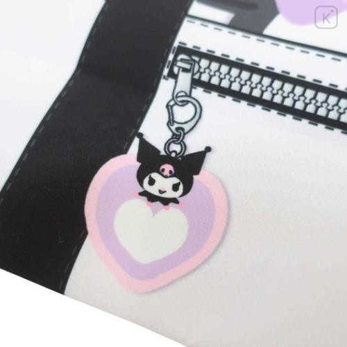 Japan Sanrio Mini Tote Bag - Kuromi / Drawing Art - 4