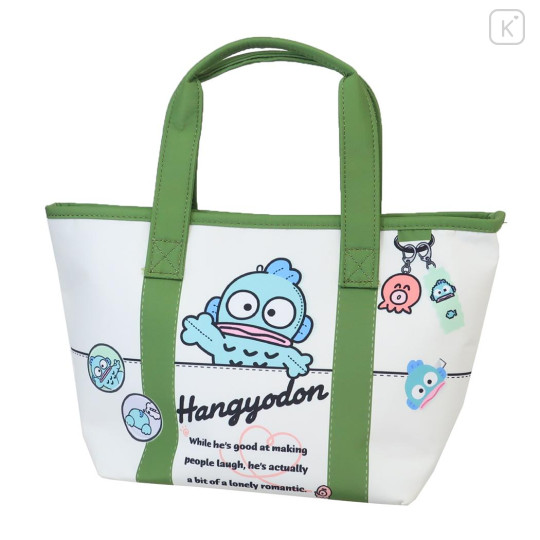 Japan Sanrio Mini Tote Bag - Hangyodon / Drawing Art - 1