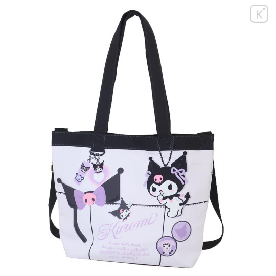 Japan Sanrio 2Way Shoulder Bag - Kuromi / Drawing Art - 1