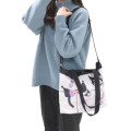 Japan Sanrio 2Way Shoulder Bag - Kuromi / Drawing Art - 5