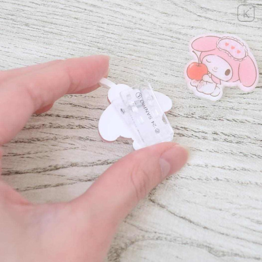 Japan Sanrio Acrylic Clip Set - My Melody / Cherry - 2