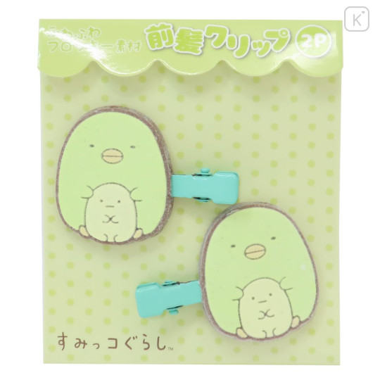 Japan San-X Hair Clip Set - Penguin? / Sumikko Gurashi - 1