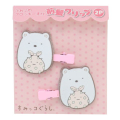 Japan San-X Hair Clip Set - Shirokuma / Sumikko Gurashi