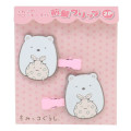 Japan San-X Hair Clip Set - Shirokuma / Sumikko Gurashi - 1