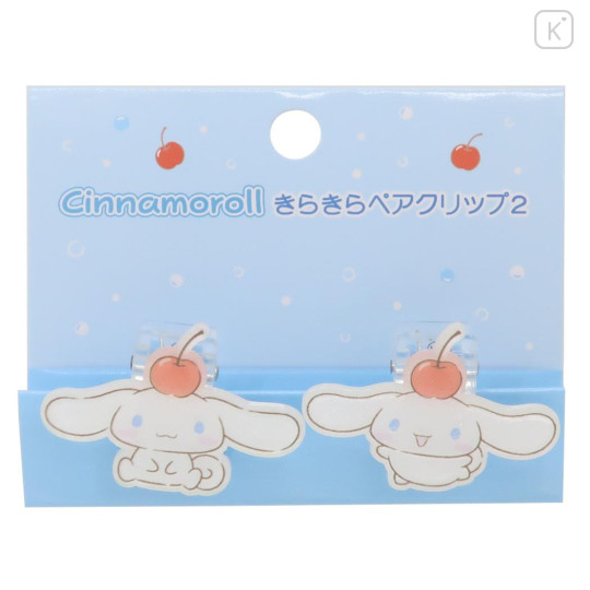 Japan Sanrio Acrylic Clip Set - Cinnamoroll / Cherry - 1