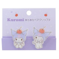 Japan Sanrio Acrylic Clip Set - Kuromi / Cherry - 1