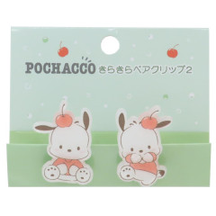 Japan Sanrio Acrylic Clip Set - Pochacco / Cherry