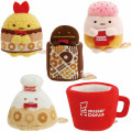 Japan San-X Tenori Plush (SS) 5pcs Set - Sumikko Gurashi × Mister Donut B - 1