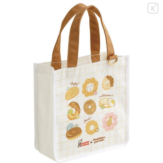 Japan San-X Mini Tote Bag - Sumikko Gurashi × Mister Donut - 1