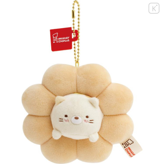 Japan San-X Hanging Plush Toy - Sumikko Gurashi Neko × Mister Donut - 1