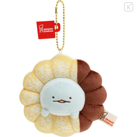 Japan San-X Hanging Plush Toy - Sumikko Gurashi Tokage × Mister Donut - 1