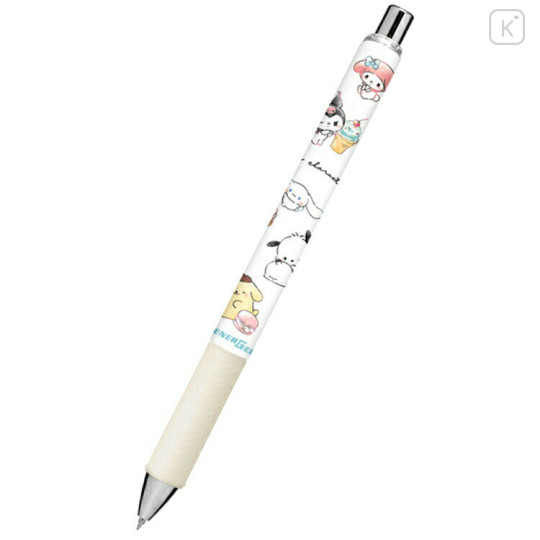 Japan Sanrio EnerGel Gel Pen - Characters / Sweets White - 1