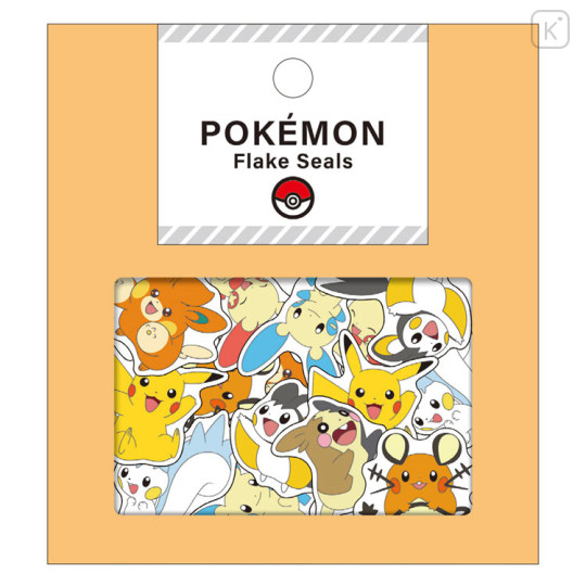 Japan Pokemon Flake Seals Sticker - Characters / Electric Type - 1