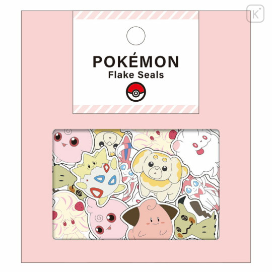 Japan Pokemon Flake Seals Sticker - Characters : Fairy Type - 1