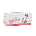 Japan Sanrio Twin Zipper Pen Case - Hello Kitty : Colorful Gummy - 1
