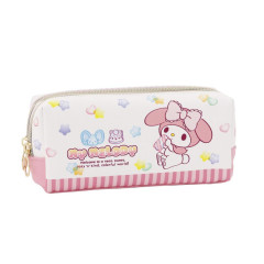 Japan Sanrio Twin Zipper Pen Case - My Melody : Colorful Gummy