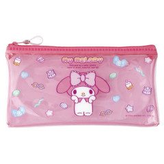 Japan Sanrio Clear Flat Pouch Pencil Case - My Melody : Colorful Gummy
