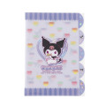 Japan Sanrio 5 Pockets A4 Index File - Kuromi / Colorful Gummy - 1