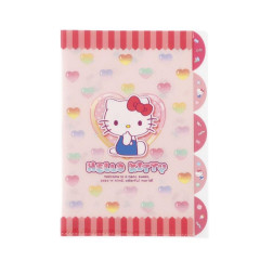 Japan Sanrio 5 Pockets A4 Index File - Hello Kitty / Colorful Gummy