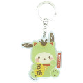 Japan Sanrio Lucky Acrylic Keychain - Pochacco : Lucky Cat - 1