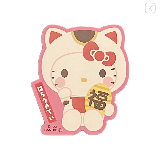 Japan Sanrio Decoration Vinyl Sticker - Hello Kitty / Lucky Cat - 1