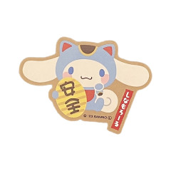 Japan Sanrio Decoration Vinyl Sticker - Cinnamoroll / Lucky Cat