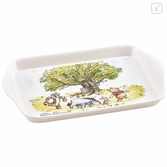 Japan Disney Melamine Tray - Pooh & Friends - 1