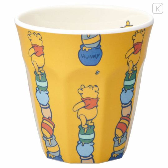 Japan Disney Melamine Tumbler - Pooh & Piglet / Honey - 1