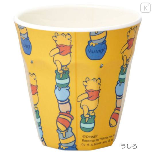 Japan Disney Melamine Tumbler - Pooh & Piglet / Honey - 2