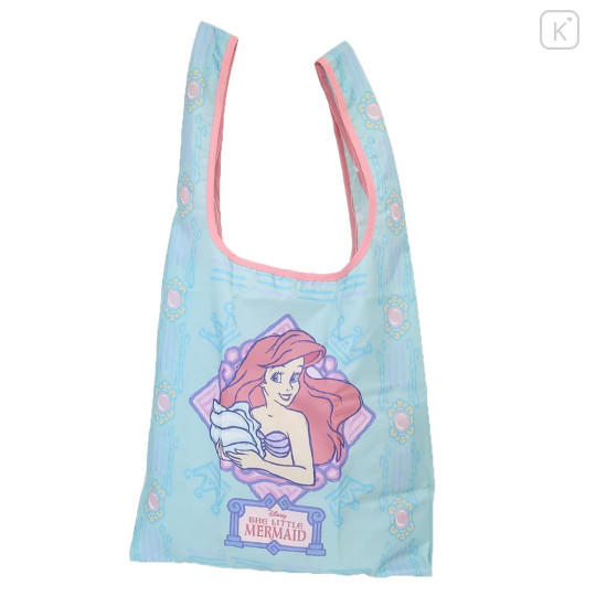 Japan Disney Eco Shopping Bag - The Little Mermaid Ariel / Blue Green - 1