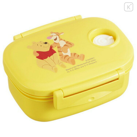 Japan Disney Bento Lunch Box 450ml - Pooh & Tigger : Yellow - 1