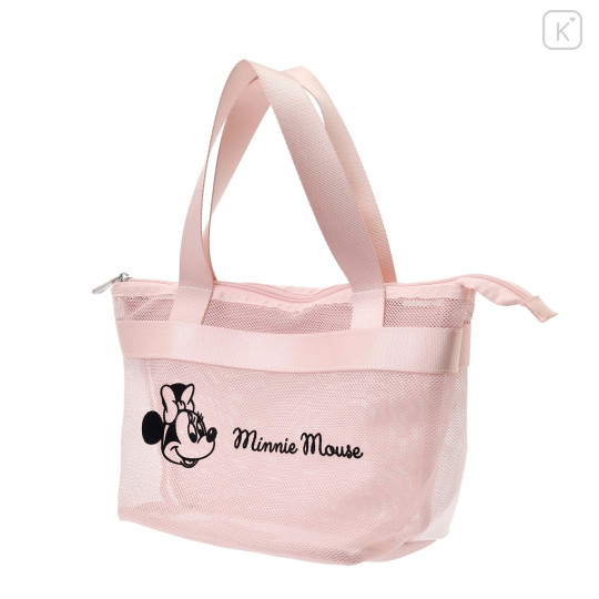 Japan Disney Store Mesh Tote Bag - Minnie Mouse : Pink - 3