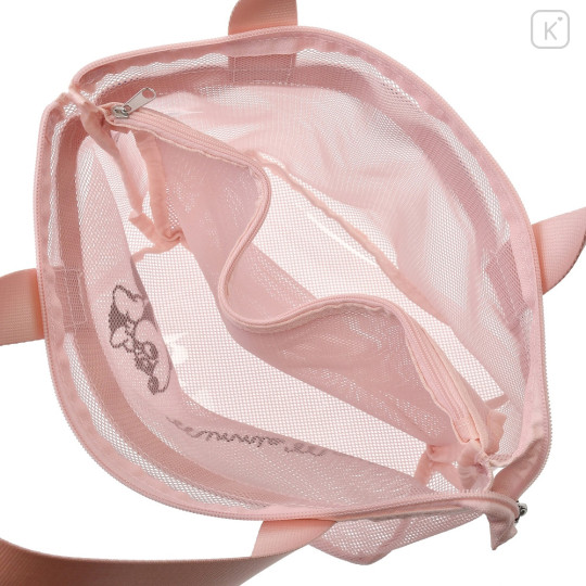 Japan Disney Store Mesh Tote Bag - Minnie Mouse : Pink - 6
