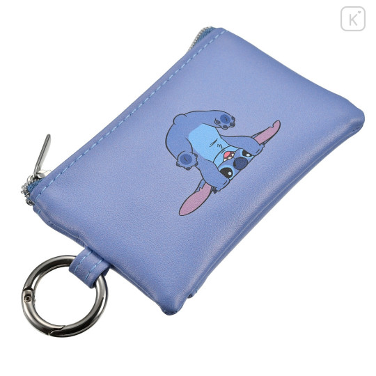 Japan Disney Store Mini Flat Pouch Multi-Case with Carabiner - Stitch : Butt - 5