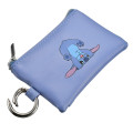 Japan Disney Store Mini Flat Pouch Multi-Case with Carabiner - Stitch : Butt - 6