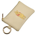 Japan Disney Mini Flat Pouch Multi-Case with Carabiner - Pooh - 5